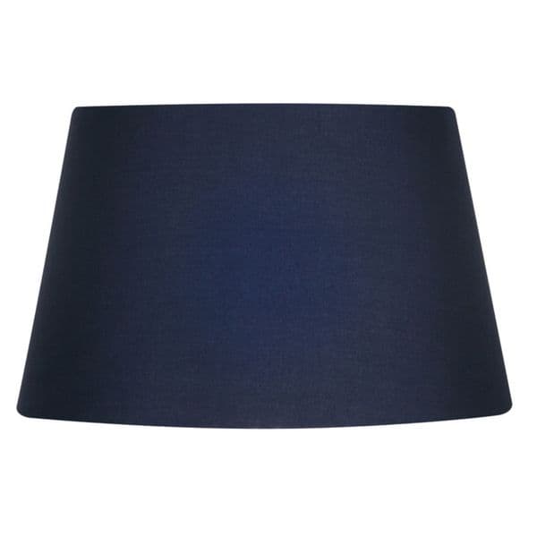 illucio 10 Inch Diameter Cotton Drum Lampshade in Navy