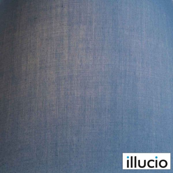 illucio 10 Inch Diameter Cotton Drum Lampshade in Pacific