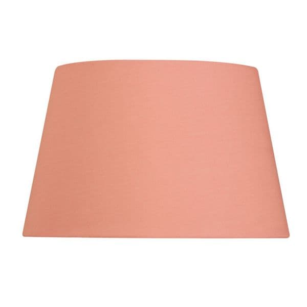 illucio 10 Inch Diameter Cotton Drum Lampshade in Pale Pink
