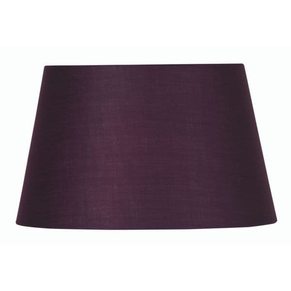 illucio 10 Inch Diameter Cotton Drum Lampshade in Plum