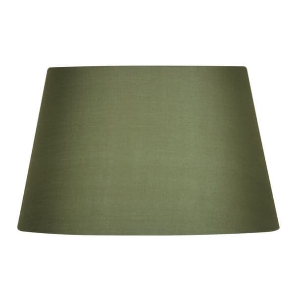 illucio 10 Inch Diameter Cotton Drum Lampshade in Sage