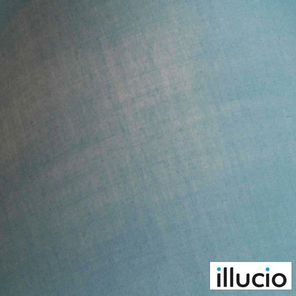 illucio 10 Inch Diameter Cotton Drum Lampshade in Smoke Blue