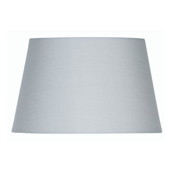 illucio 10 Inch Diameter Cotton Drum Lampshade in Soft Grey