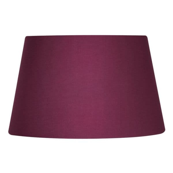 illucio 10 Inch Diameter Cotton Drum Lampshade in Wine