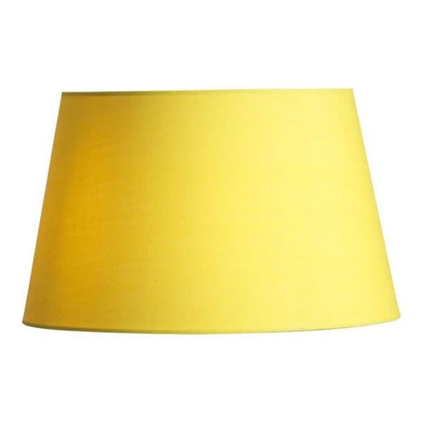 illucio 10 Inch Diameter Cotton Drum Lampshade in Yellow