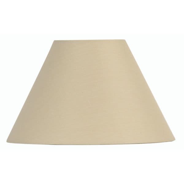 illucio 12 Inch Diameter Cotton Coolie Lampshade in Beige