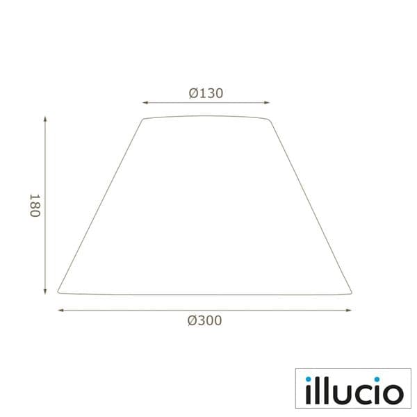 illucio 12 Inch Diameter Cotton Coolie Lampshade in Blue