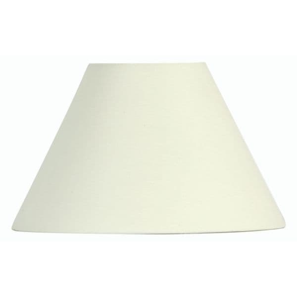 illucio 12 Inch Diameter Cotton Coolie Lampshade in Cream