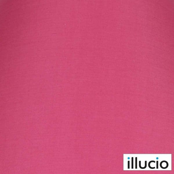 illucio 12 Inch Diameter Cotton Coolie Lampshade in Hot Pink