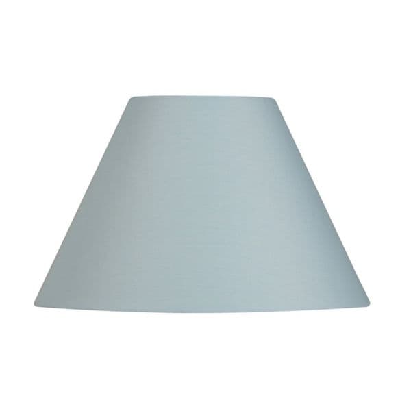 illucio 12 Inch Diameter Cotton Coolie Lampshade in Light Blue