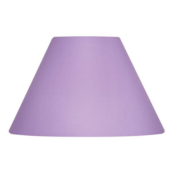 illucio 12 Inch Diameter Cotton Coolie Lampshade in Lilac