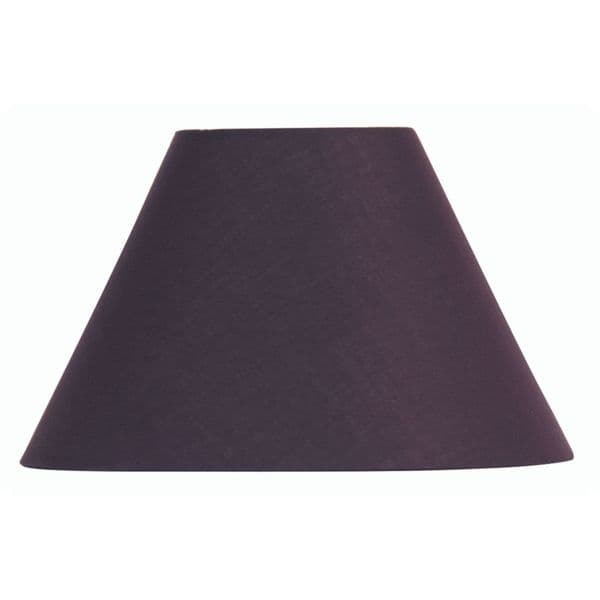 illucio 12 Inch Diameter Cotton Coolie Lampshade in Plum