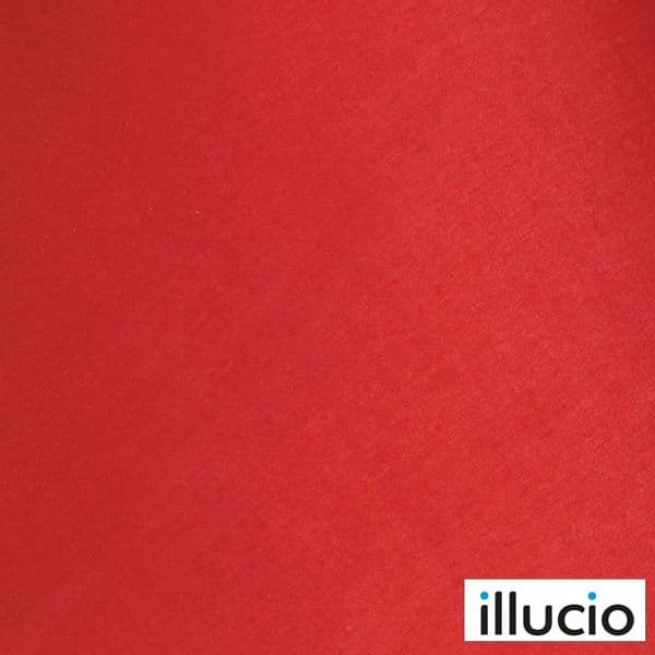 illucio 12 Inch Diameter Cotton Coolie Lampshade in Red