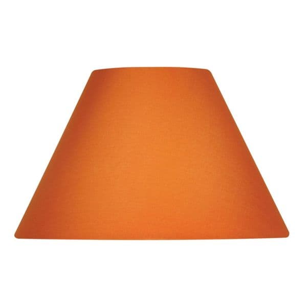 illucio 12 Inch Diameter Cotton Coolie Lampshade in Satsuma