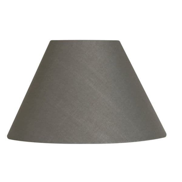 illucio 12 Inch Diameter Cotton Coolie Lampshade in Slate