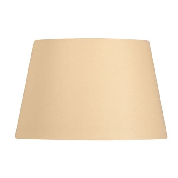 illucio 12 Inch Diameter Cotton Drum Lampshade in Beige