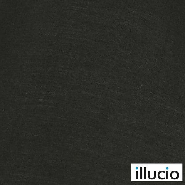 illucio 12 Inch Diameter Cotton Drum Lampshade in Black