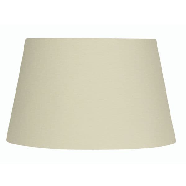 illucio 12 Inch Diameter Cotton Drum Lampshade in Cream