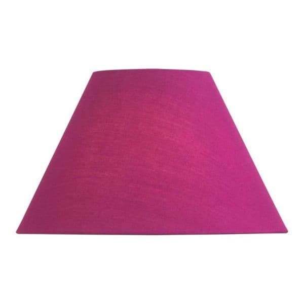 illucio 5 Inch Diameter Cotton Coolie Lampshade in Damson