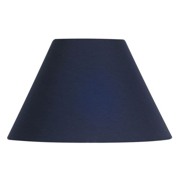illucio 5 Inch Diameter Cotton Coolie Lampshade in Navy