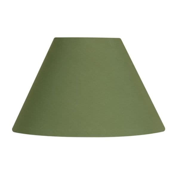 illucio 5 Inch Diameter Cotton Coolie Lampshade in Olive