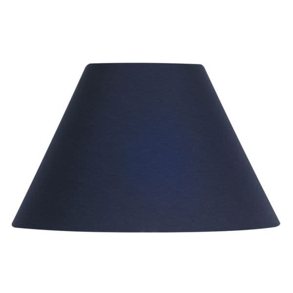 illucio 8 Inch Diameter Cotton Coolie Lampshade in Navy