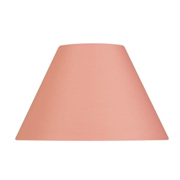 illucio 8 Inch Diameter Cotton Coolie Lampshade in Pale Pink