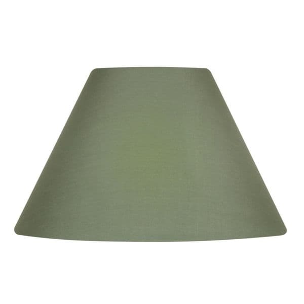 illucio 8 Inch Diameter Cotton Coolie Lampshade in Sage