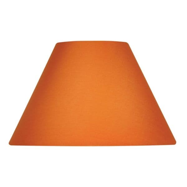 illucio 8 Inch Diameter Cotton Coolie Lampshade in Satsuma