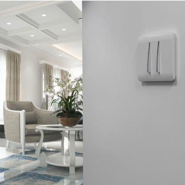 Trendi Switch 2 Gang 1 or 2 way Rocker Modern Designer Light Switch in Candy Pink