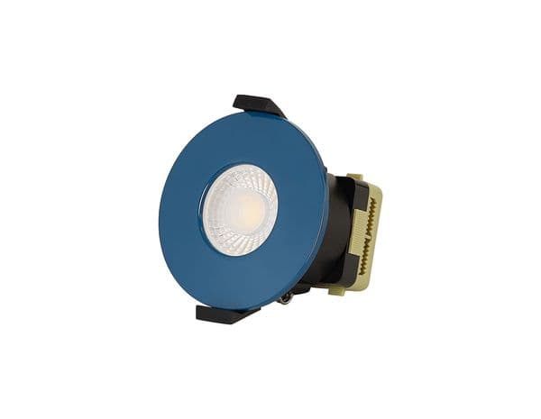 Trendi Switch Dimmable IP65 CCT LED Fire Rated Downlight in Midnight Blue