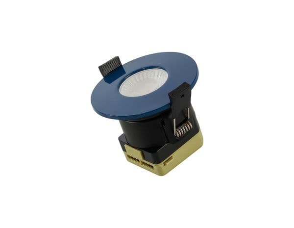 Trendi Switch Dimmable IP65 CCT LED Fire Rated Downlight in Midnight Blue