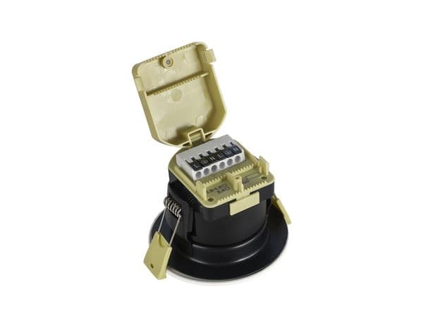 Trendi Switch Dimmable IP65 CCT LED Fire Rated Downlight in Navy Blue