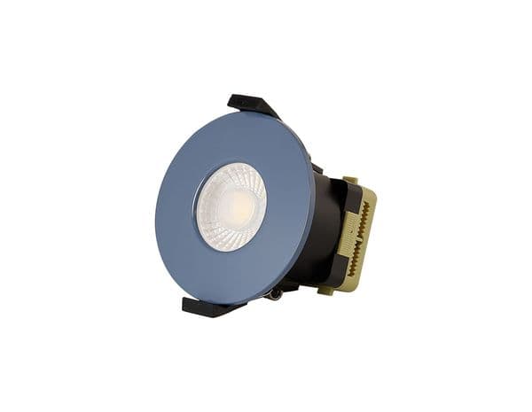 Trendi Switch Dimmable IP65 CCT LED Fire Rated Downlight in Sky Blue