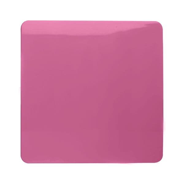 Trendi Switch Single Modern Designer Blanking Plate in Candy Pink