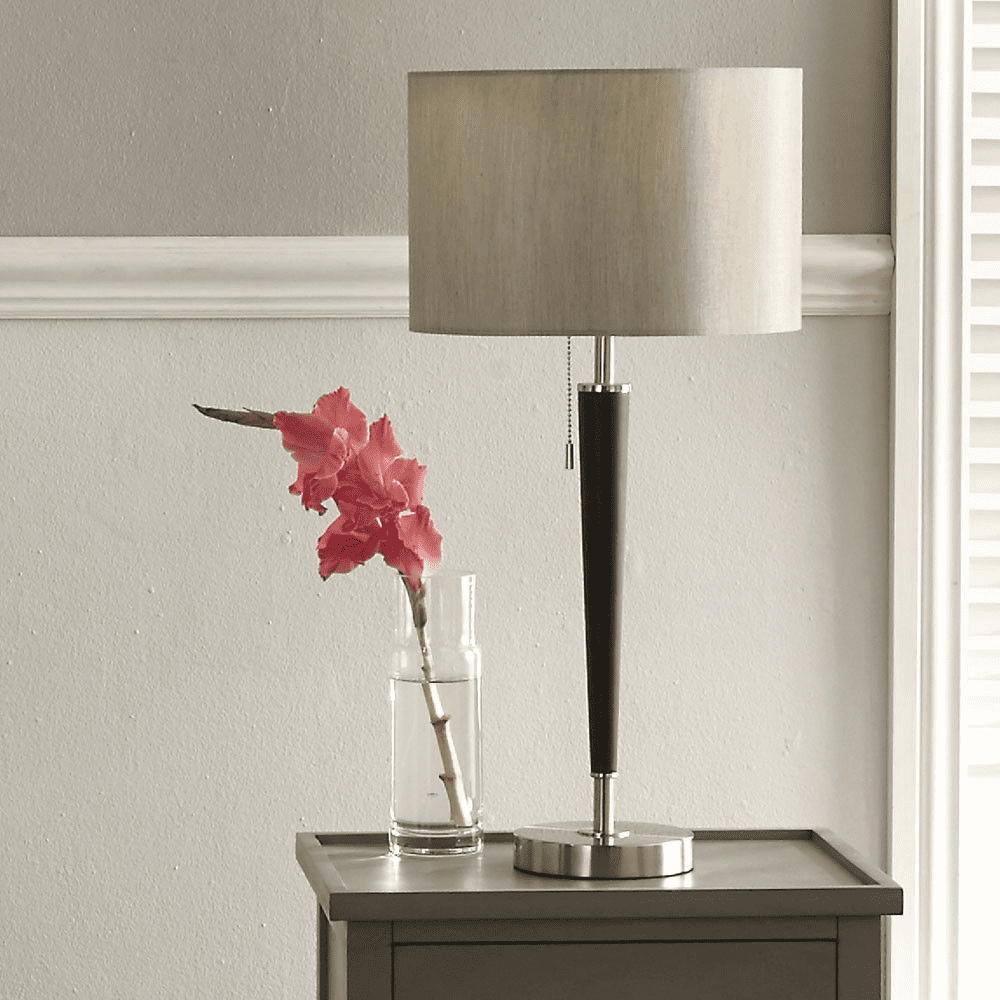 Brushed online silver lamp