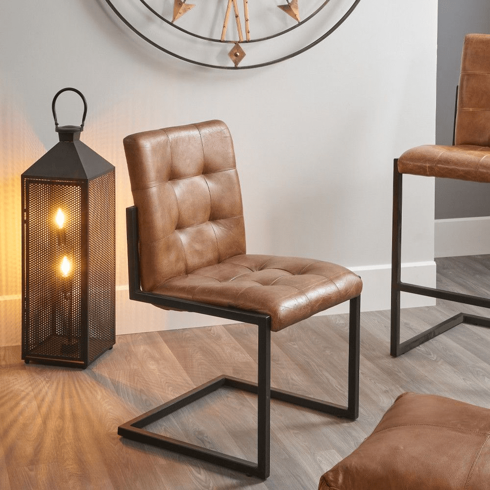 Metal wood dining top chairs