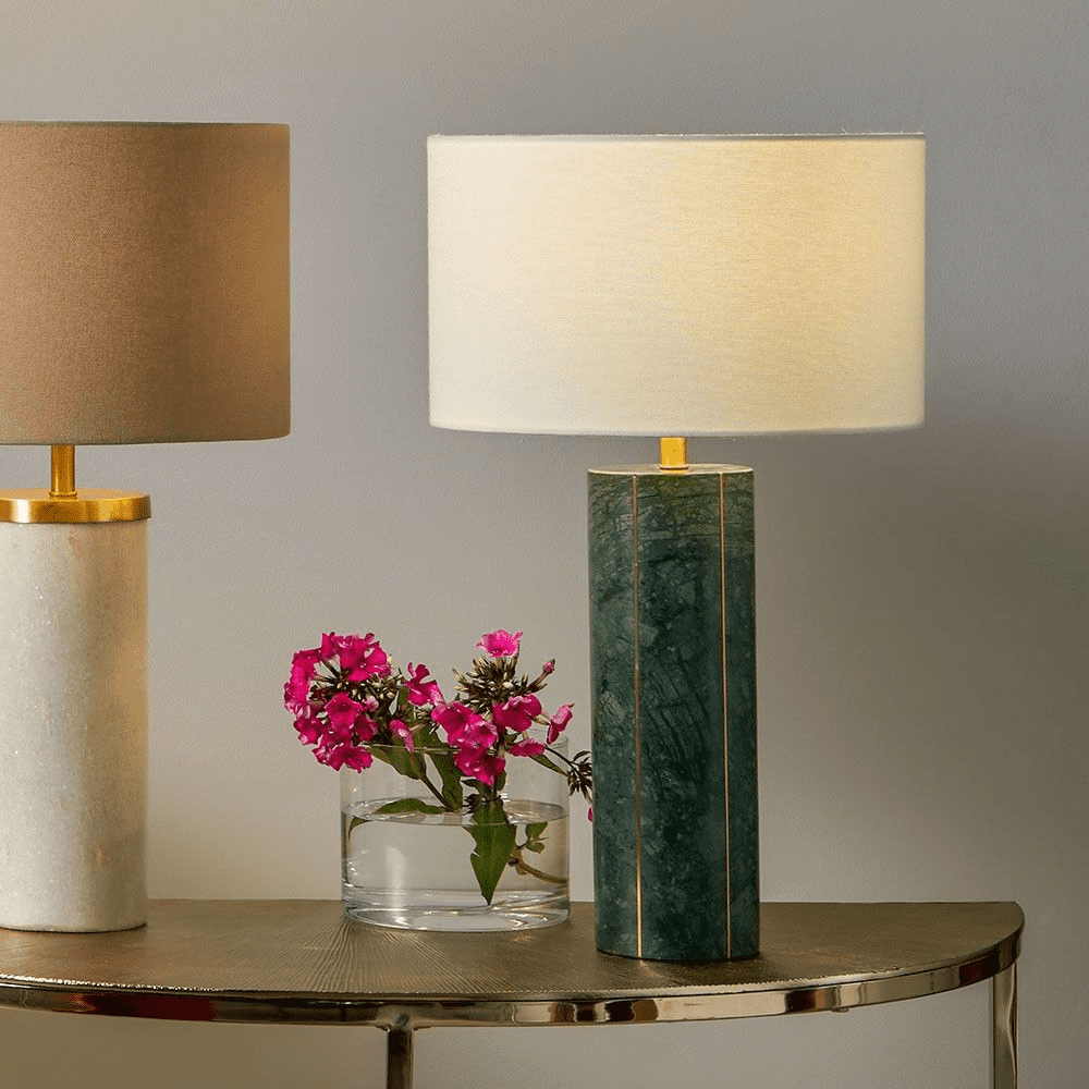 Green Marble Gold Tall Table Lamp MP30 881 C