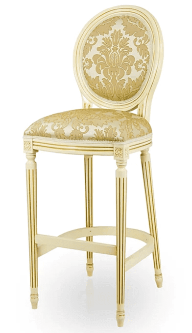 Louis Auguste Bespoke Upholstered Bar Stool MS0252B Custom Made To