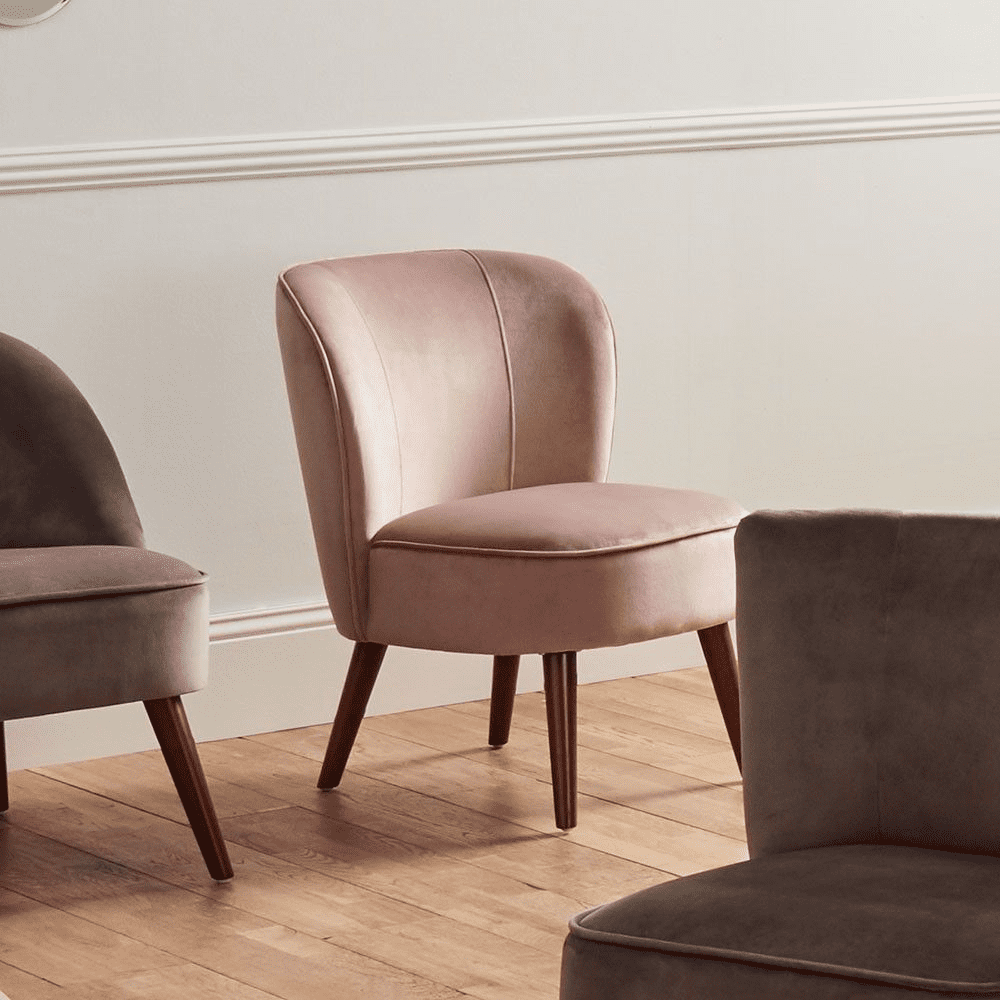 Blush chair for bedroom deals