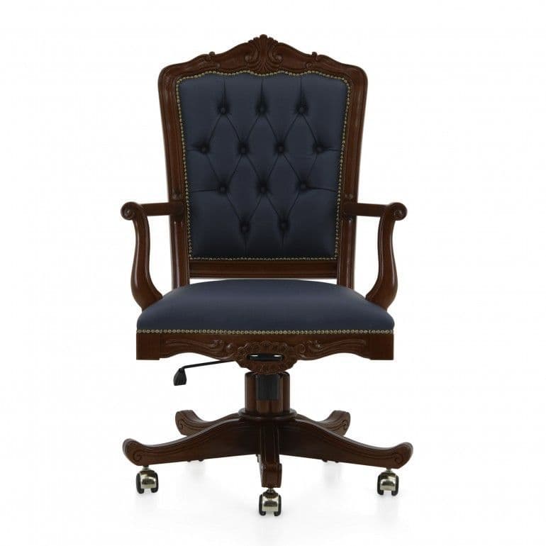 Rococo Desk Chair Bespoke Upholstered MS0476P Custom MadeToOrder wood