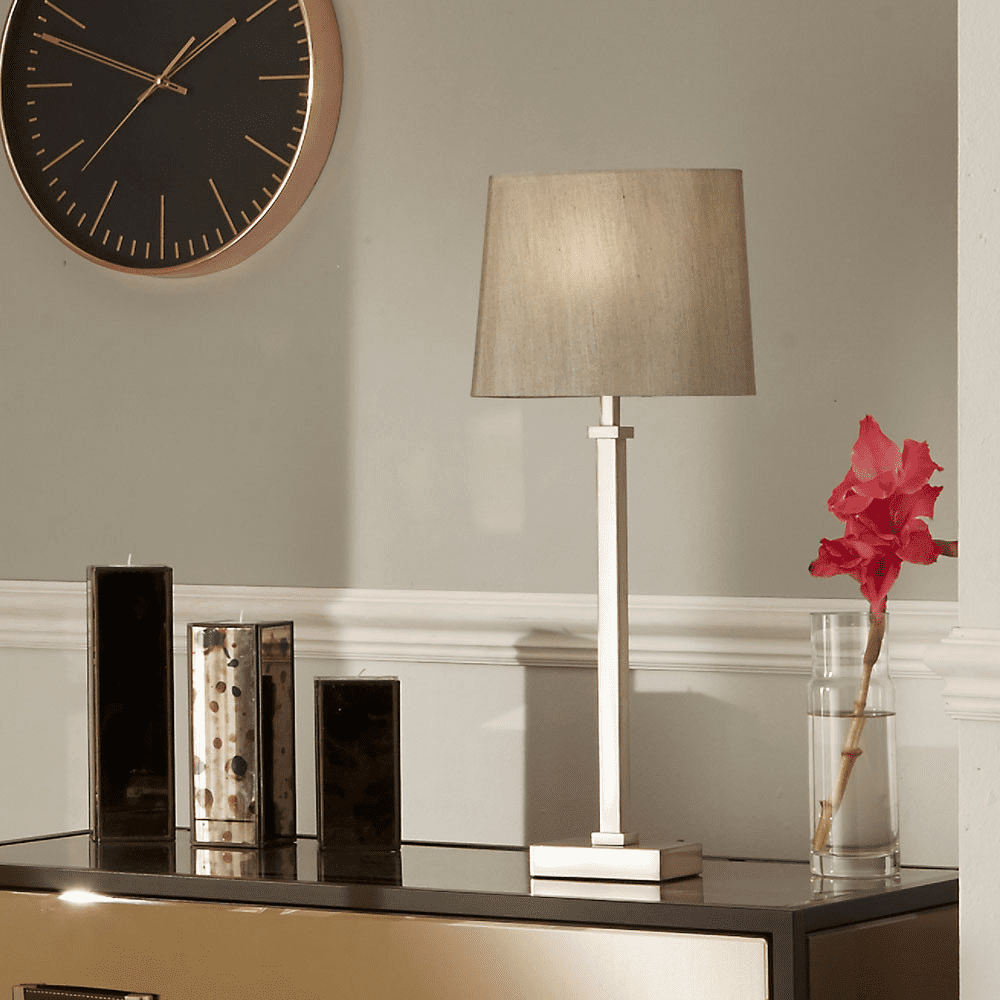 Silver Chrome Candlestick Table Lamp MP30 564 C
