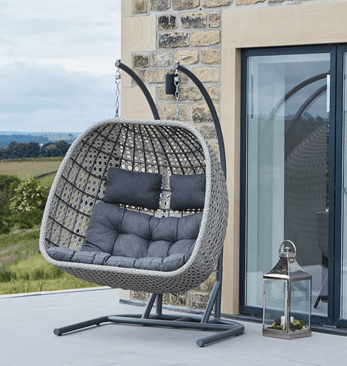 Hanging egg top chair grey