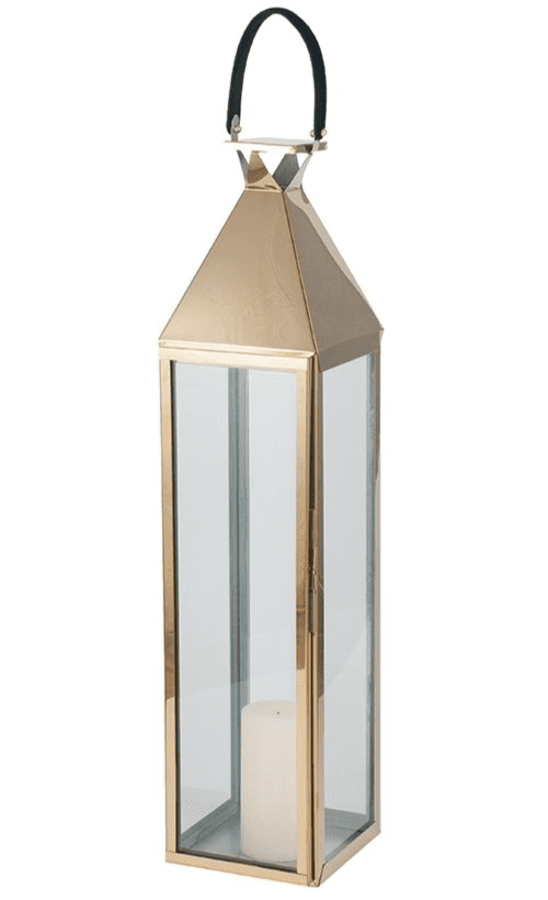 Tall 1 Meter Floorstanding Copper Hurrican Lanterun Candle Holder