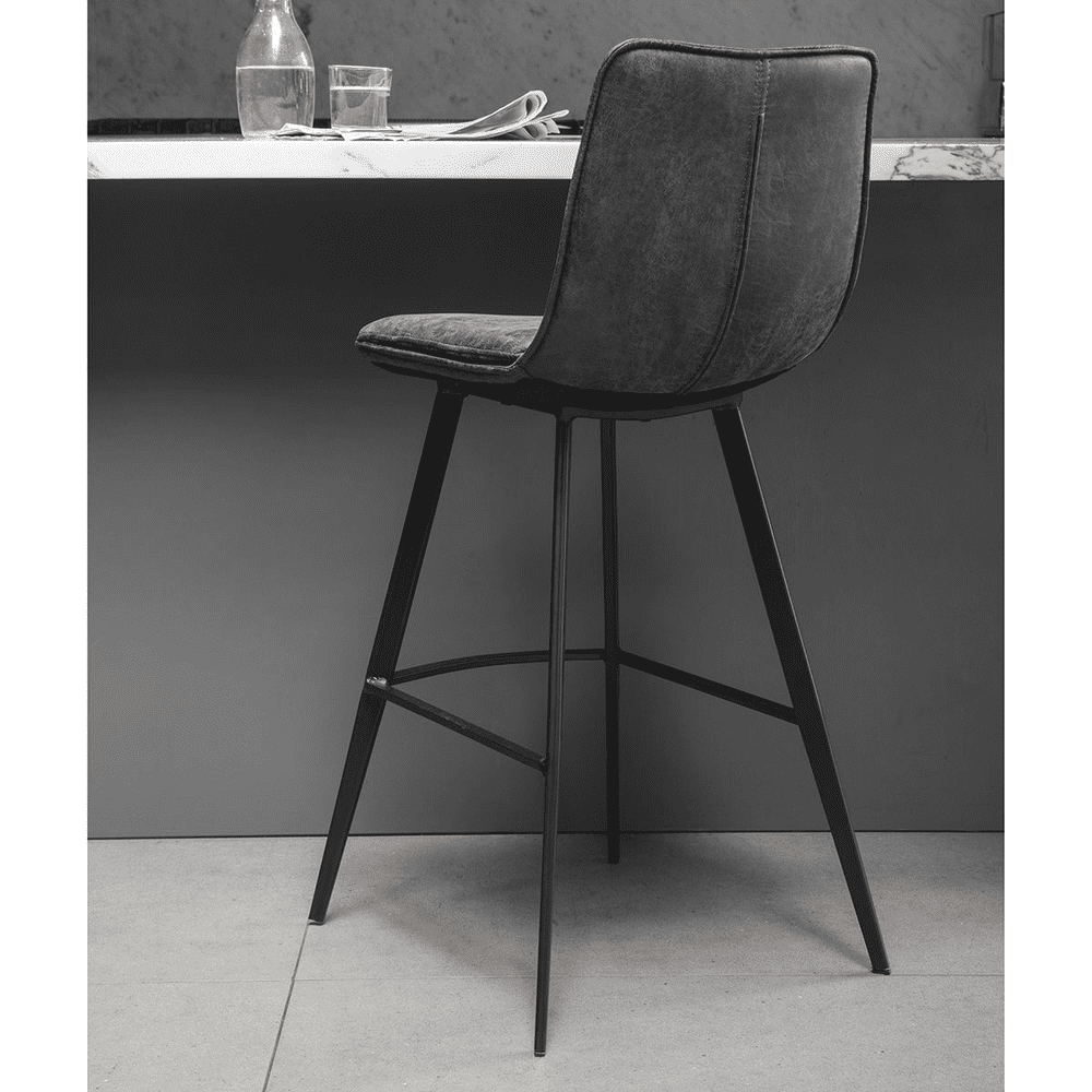 Hui 24 deals vintage black barstool