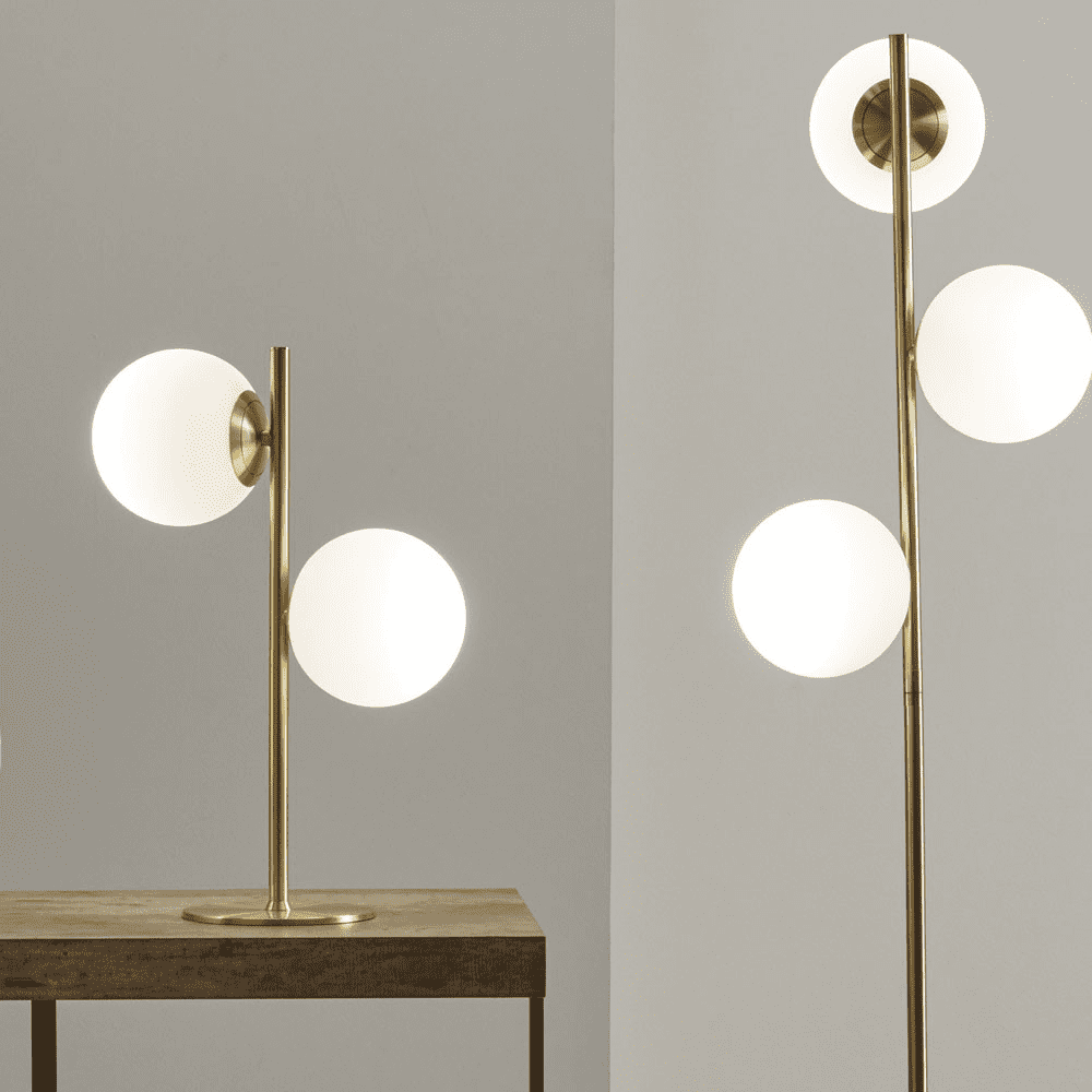 White online orb lamp