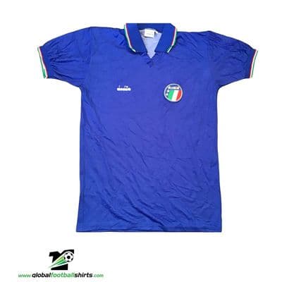 1986 1990 Italy  Football Shirt Medium