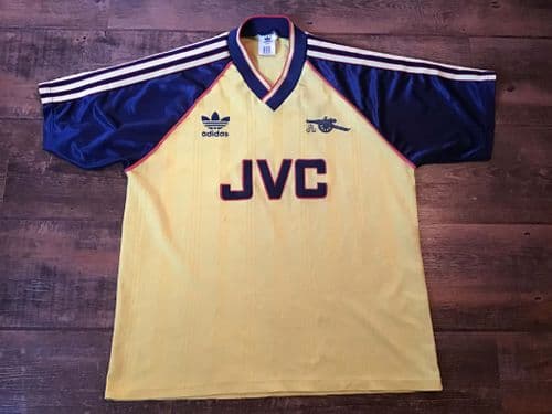 1988 1991 Arsenal Away Football Shirt Medium