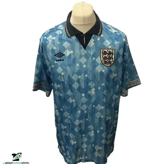 1990/92 England Football Shirt | Old Official Umbro Jersey