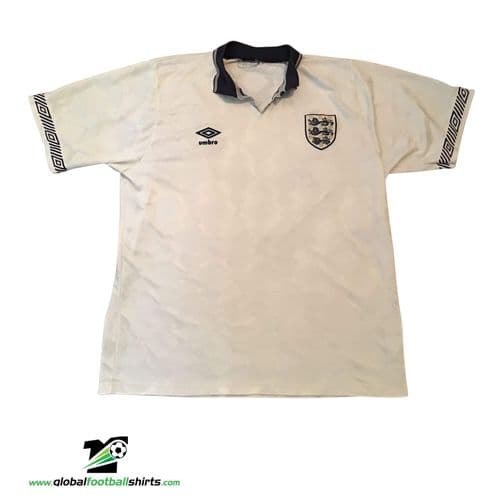 1990 1992 England Home Football Shirt Adults Medium